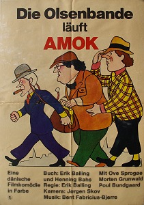 DDR Plakat zu 'Die Olsenbande läuft Amok'. © DEFA-Stiftung