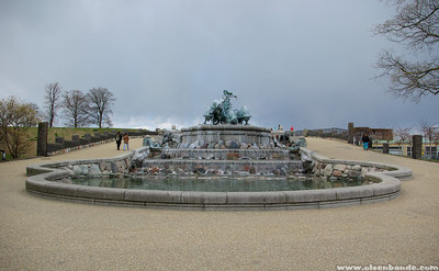 Gefion Springbrunnen im Churchillparken. April 2010
