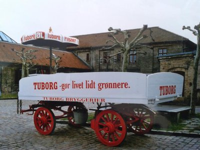 Historischer Brauereiwagen Carlsberg-Brauerei Kopenhagen April 2007
