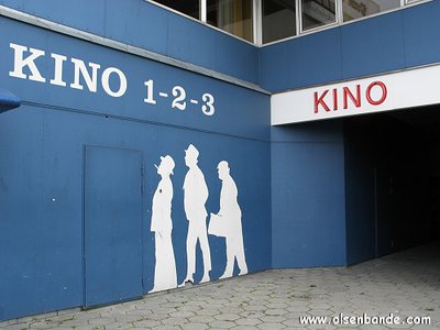 die alte Silhouette am Kino 1-2-3 in Thisted 2004