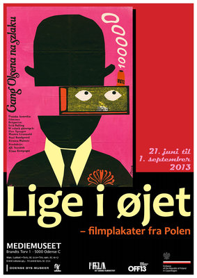 Ausstellungsplakat "Lige i øjet"