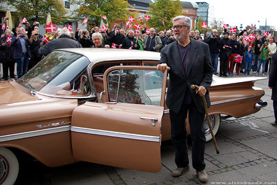 Eines der Höhepunkte: Morten Grunwald steigt aus dem Chevrolet Bel Air.