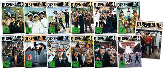 Die Olsenbanden-Filme 1-13 auf DVD, in neuer Bearbeitung von Icestorm.